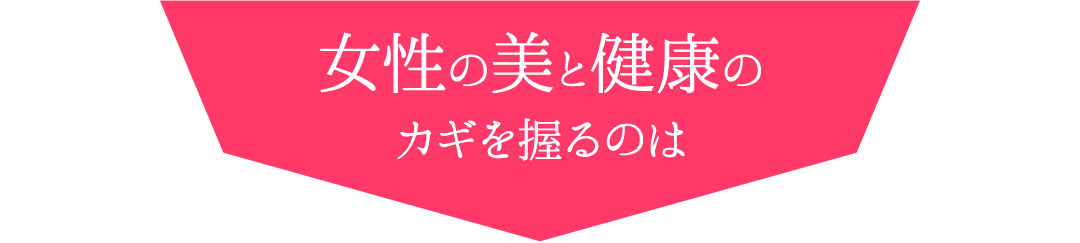 女性の美と件個うのカギを握るのは