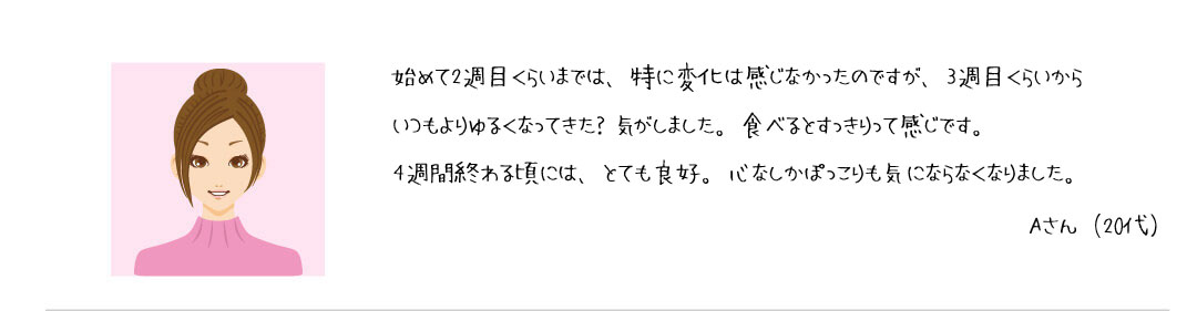 Aさん(20代)の声
